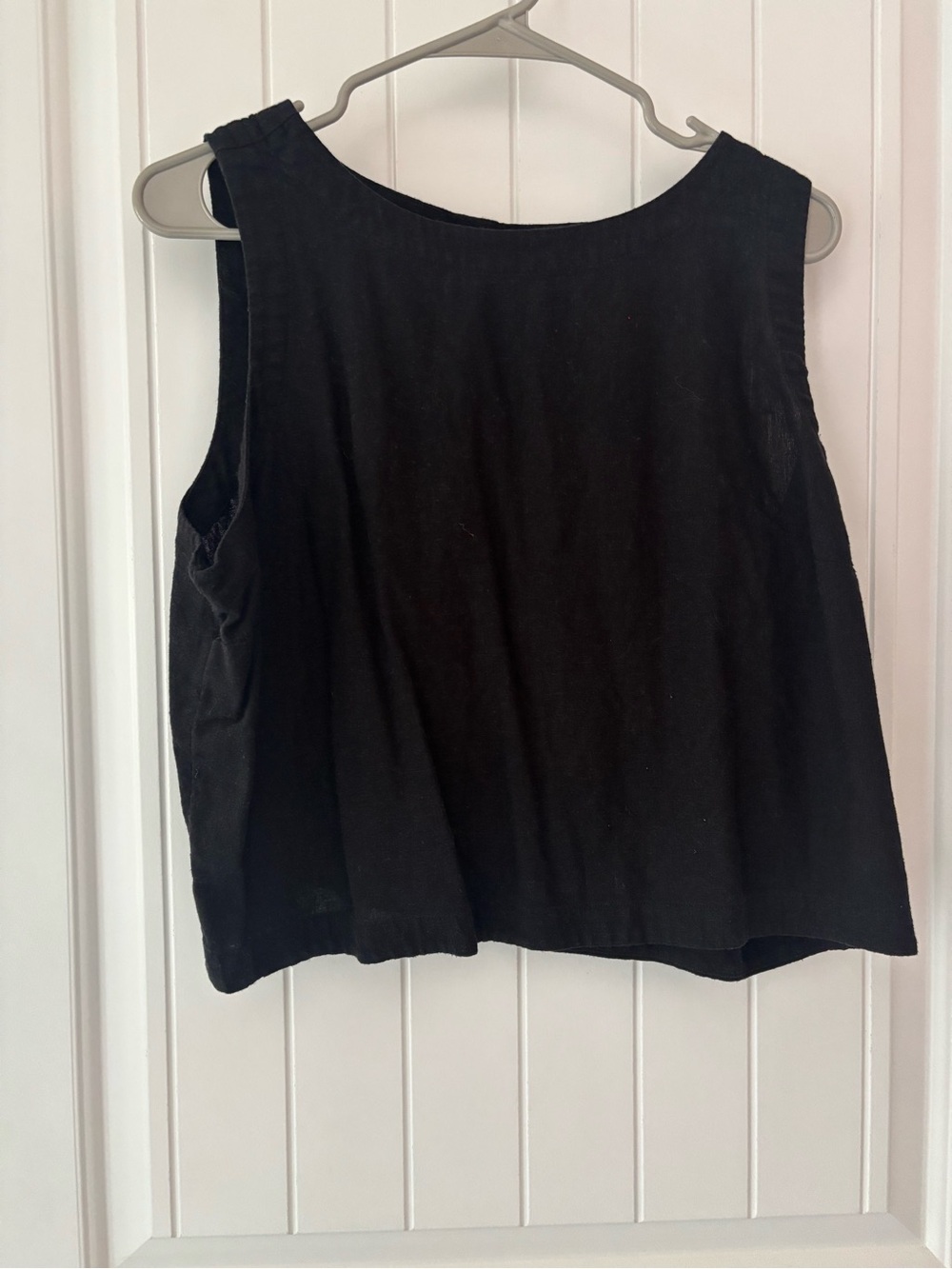 Old Navy Black Linen Sleeveless Tank Top XL